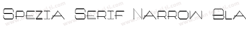 Spezia Serif Narrow Black D字体转换